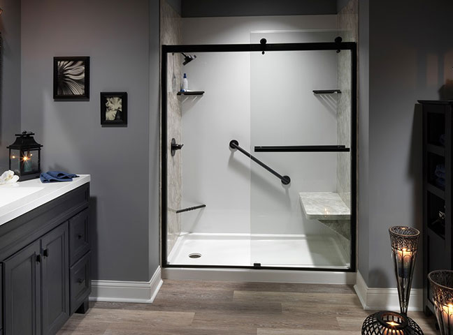 One Day Bathroom Remodel Shower